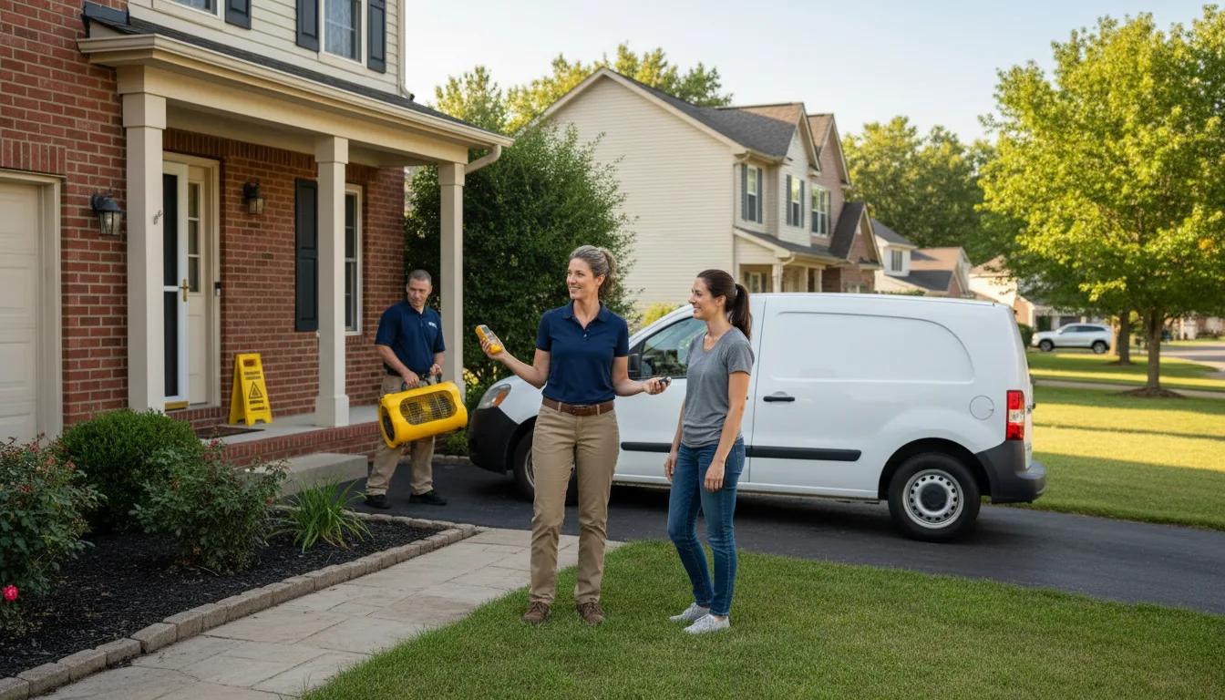 Residential water damage restoration in Indianola, IA